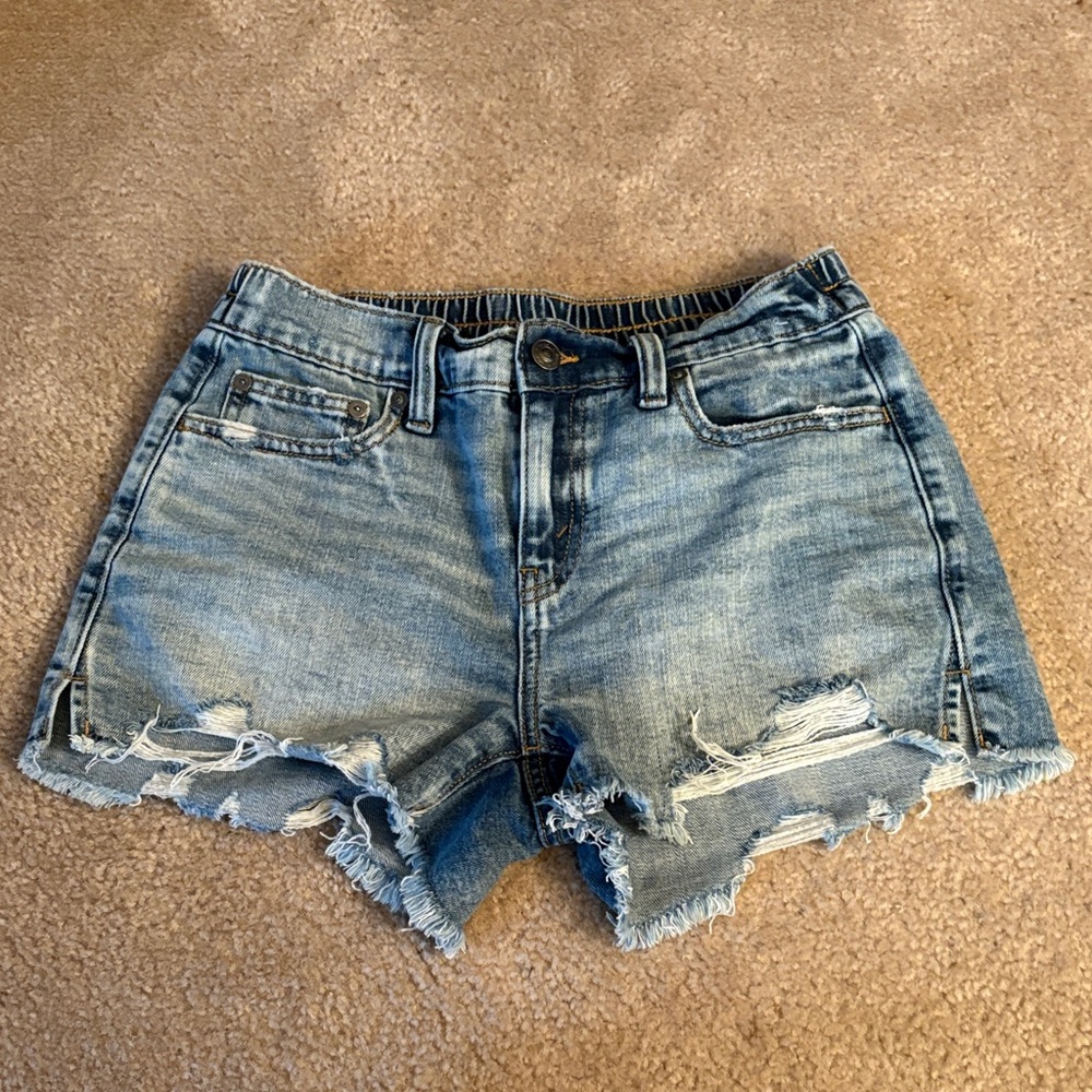Aerie Light Blue Distressed daydream Jean Shorts
